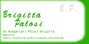 brigitta palosi business card